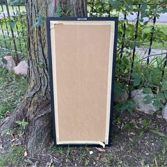 Vintage crewel 1960s Americana Folk‎ Art Large Scale Framed Poppies Needlepoint - Picture 6 of 6